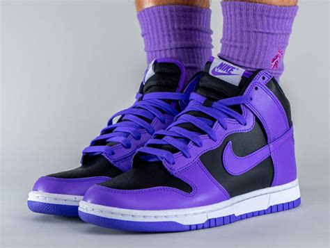 red nike dunks high tops|nike dunks purple and black.